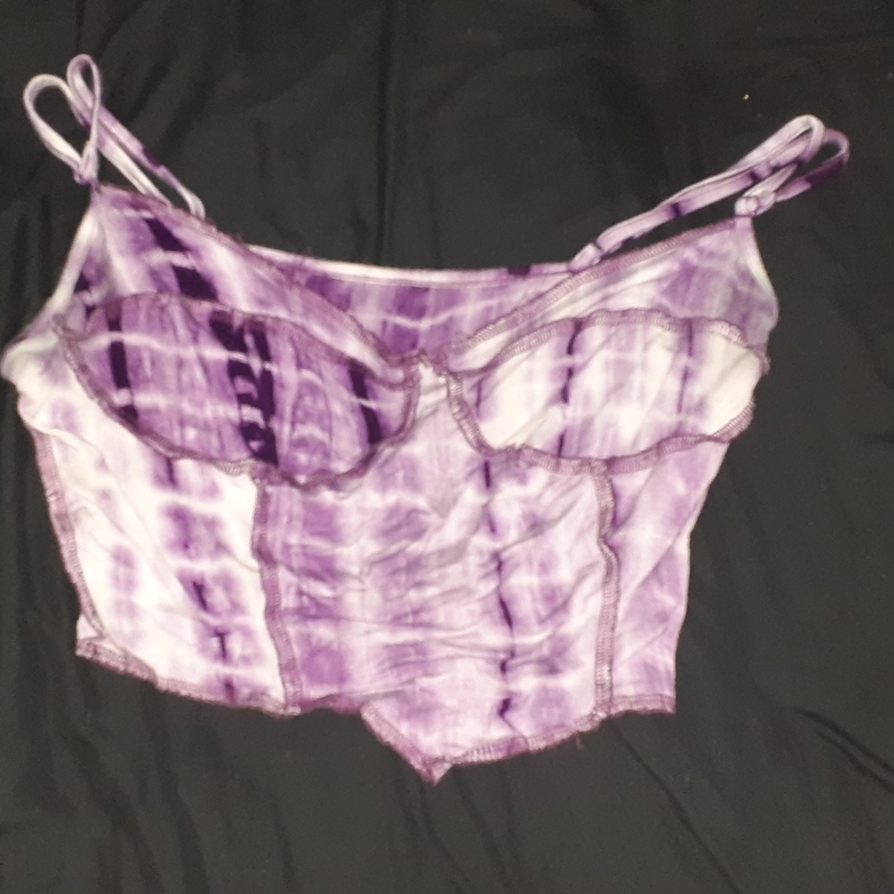 Purple crop top